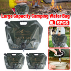 5pcs 8L Portable Water Bladder Tank Water Storage Bag For Camping Fishing Hiking