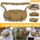 Mens Waist Bags Outdoor Nylon Crossbody Tactical Waterproof Motorcycle Bum Bag