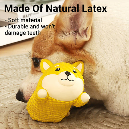 Latex Dog Teething Toy Non-Toxic Safe Sound Design for Puppy Teething Training