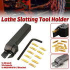 MGEHR1616-2 Lathe Tool Holder with 10pcs MGMN200-G Gold Carbide Inserts