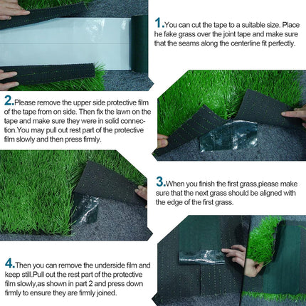 1X Artificial Grass Joining Tape Self Adhesive Seaming Tape Turf Lawn Glue Peel