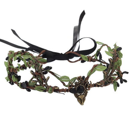 Crown Mori Leaf Hair Bands Floral Wreath Headdresses Wedding Party Accessories