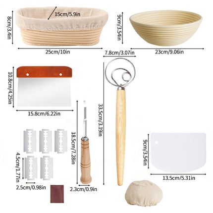 Baking Tool 14pcs Bread Making Kit Dough Proofing Tools Fermentation Accessories