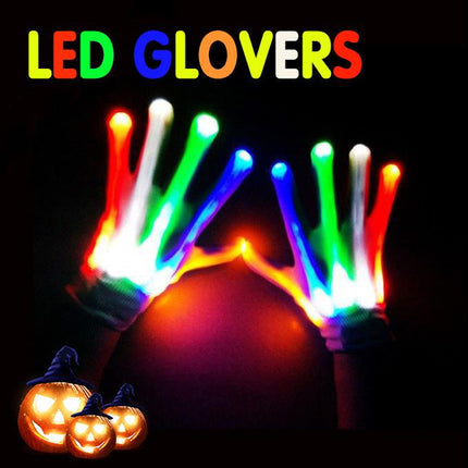 LED Flashing Light Up Gloves 6 Modes for Parties Gifts and Dress-Up Fun