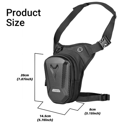 Outdoor Waterproof Waist Leg Bag Mens Tactical Crossbody Pack for Riding Travel