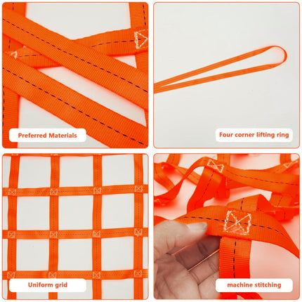 Lifting Protection Net Cargo Lifting Net Load Capacity 300Kg Type 100x100cm