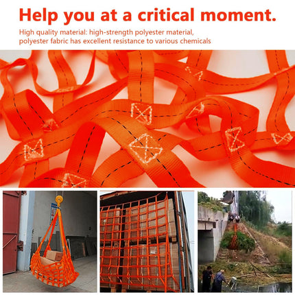 Lifting Protection Net Cargo Lifting Net Load Capacity 300Kg Type 100x100cm