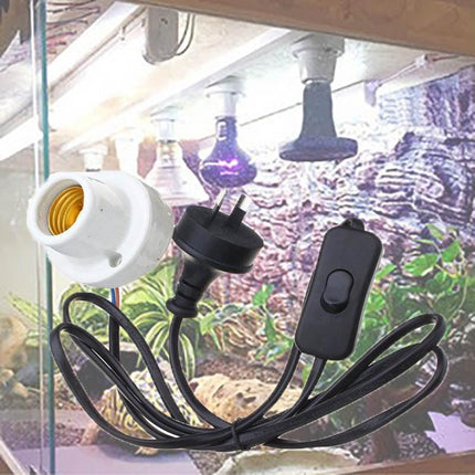 E27 300W Ceramic Heat Uv Uvb Lamp Light Holder Socket Brooder Reptile Basking Au - Aimall