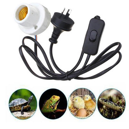 E27 300W Ceramic Heat Uv Uvb Lamp Light Holder Socket Brooder Reptile Basking Au - Aimall