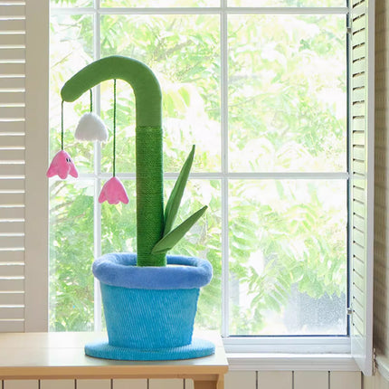 Lily of the Valley Sisal Cat Scratching Pillar Durable for Cats Kitties Use