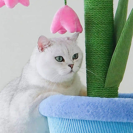 Lily of the Valley Sisal Cat Scratching Pillar Durable for Cats Kitties Use