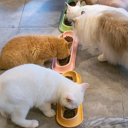 Extended Cat Bowl Pet Bowl Feeding Basin Drinking Water Cat Bowl for Cats