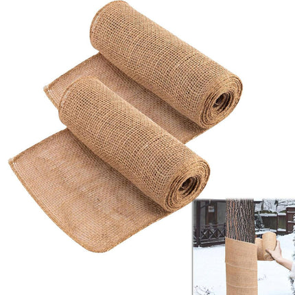 Solid Coloured Linen Wrap 2 Rolls Winter Tree Protection Burlap Garden Cover