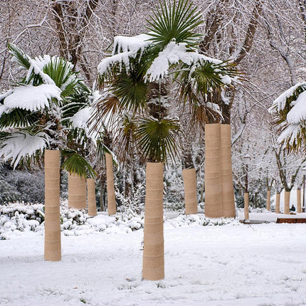 Solid Coloured Linen Wrap 2 Rolls Winter Tree Protection Burlap Garden Cover