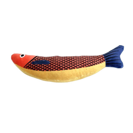 Catnip Fish Toy Plush Chew Toy for Cats Kitten Interactive Boredom Relief Play