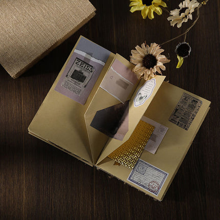 Linen Frayed Edge Thread-Bound Hardcover Notebook RetroStyle Durable Thick Paper