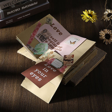 Linen Frayed Edge Thread-Bound Hardcover Notebook RetroStyle Durable Thick Paper