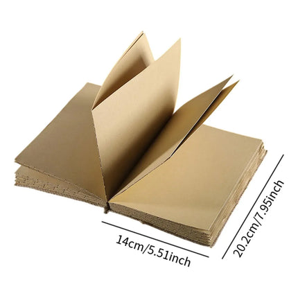 Linen Frayed Edge Thread-Bound Hardcover Notebook RetroStyle Durable Thick Paper