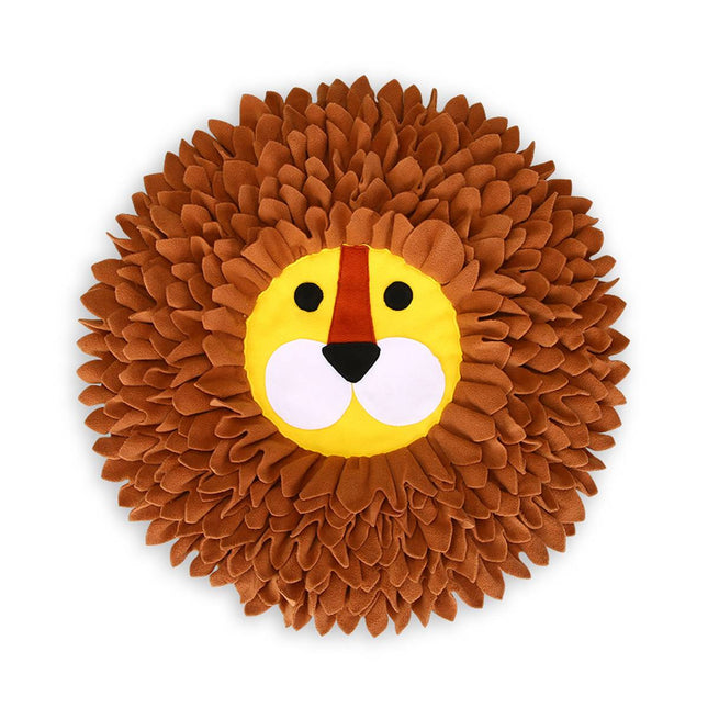Lion Head Snuffle Mat Pet Slow Feeder Sniff Training Anti Slip for Dog Cat 55cm