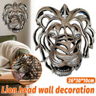 Lion Head Wall Decor Resin Wall Hanging Sculpture Home Living Room Decoration