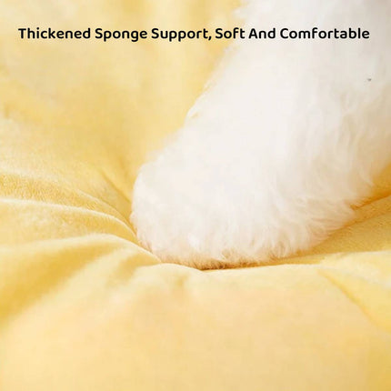 Plush Pet Cave Bed Warm Winter Monster House Small Medium Dog Cat 60x60x40cm