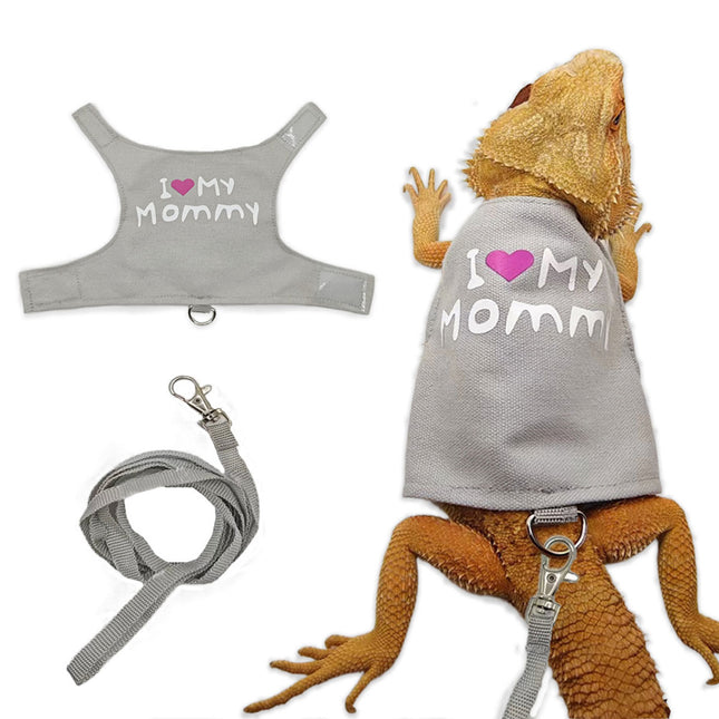 Lizard Walking Traction Rope Adjustable Mesh Vest Outdoor Climbing Pet Harness