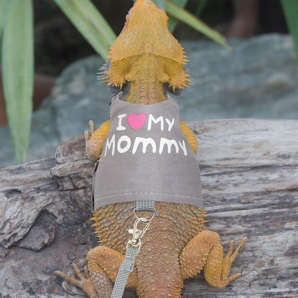 Lizard Walking Traction Rope Adjustable Mesh Vest Outdoor Climbing Pet Harness