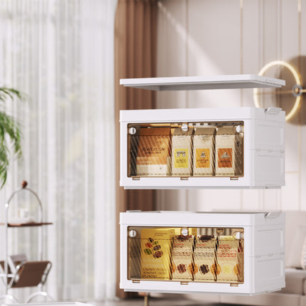 Foldable Storage Cabinet Space Saving Sturdy for Home Bedroom Living Room