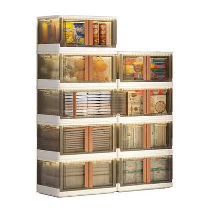 32L Large Capacity Lidded Storage Box Organizer Waterproof Sturdy Space Saving