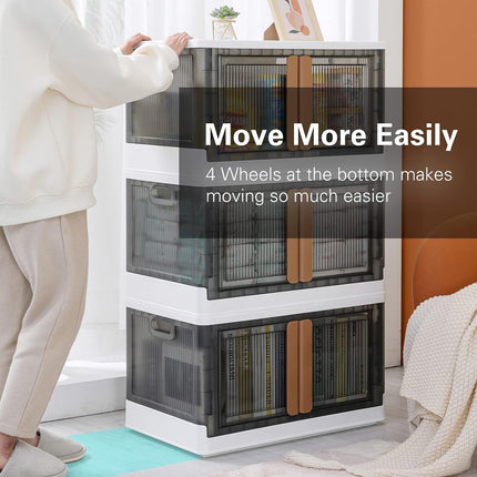 32L Large Capacity Lidded Storage Box Organizer Waterproof Sturdy Space Saving