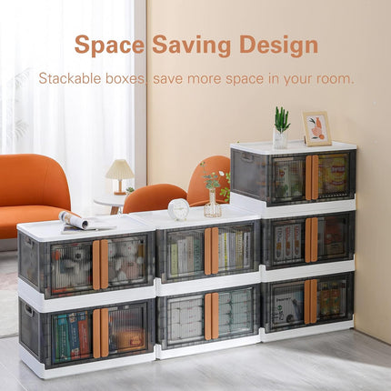 32L Large Capacity Lidded Storage Box Organizer Waterproof Sturdy Space Saving