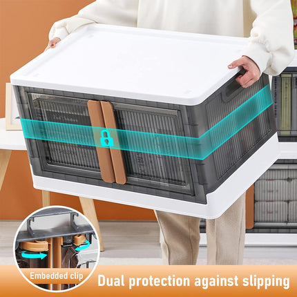 32L Large Capacity Lidded Storage Box Organizer Waterproof Sturdy Space Saving