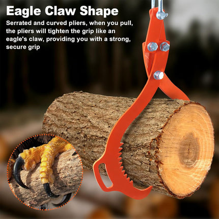 Heavy Duty Wood Handling Hook Log Lifting Clamp For Loading Unloading Sturdy