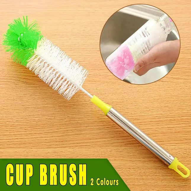 Long Handle Bottle Brush Cup Brush Kettle Brush Scrubbing Tool Cleaning Brushes - Aimall