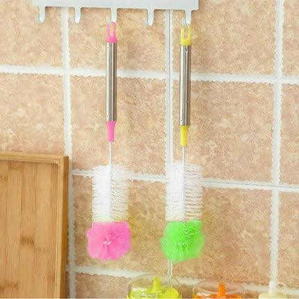 Long Handle Bottle Brush Cup Brush Kettle Brush Scrubbing Tool Cleaning Brushes - Aimall