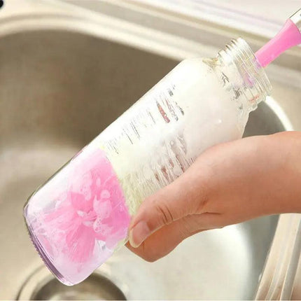 Long Handle Bottle Brush Cup Brush Kettle Brush Scrubbing Tool Cleaning Brushes - Aimall