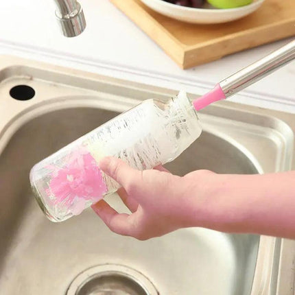 Long Handle Bottle Brush Cup Brush Kettle Brush Scrubbing Tool Cleaning Brushes - Aimall