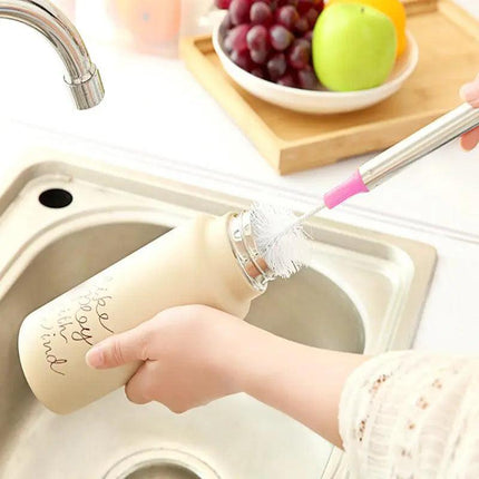 Long Handle Bottle Brush Cup Brush Kettle Brush Scrubbing Tool Cleaning Brushes - Aimall