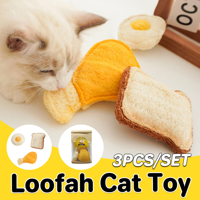 Cat Chew Toys 3PCS Soft Biting Toys Teeth Grinding Set For Kitten Training