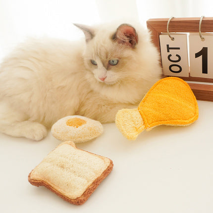 Cat Chew Toys 3PCS Soft Biting Toys Teeth Grinding Set For Kitten Training