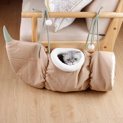 Lotus Root Shape Cat Tunnel Toy Durable Warm for Pet  Indoor Play Hide Seek Use