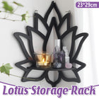Lotus Shape Wall-Mounted Floating Corner Shelf Home Bookshelves Storage Rack