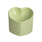 Love Shape Slanted Cat Bowl Ceramic Pet Bowl for Cats Food Water Feeding Dish