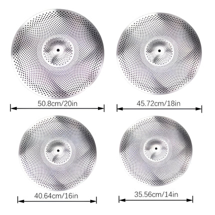 5 PCS Stand Drum Cymbal Mute Silencer Universal Fit for Most Standard Cymbals