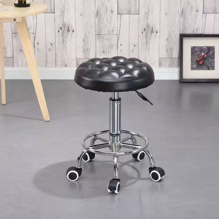 Bar Stool Swivel Height Adjustable Round Stool for Kitchen Bar Home Office