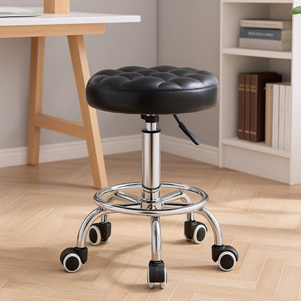 Bar Stool Swivel Height Adjustable Round Stool for Kitchen Bar Home Office