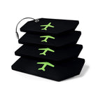 5PCS High-Quality Silicone Luggage Tags Name Address Boarding Pass Travel ID