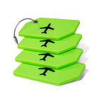 5PCS High-Quality Silicone Luggage Tags Name Address Boarding Pass Travel ID