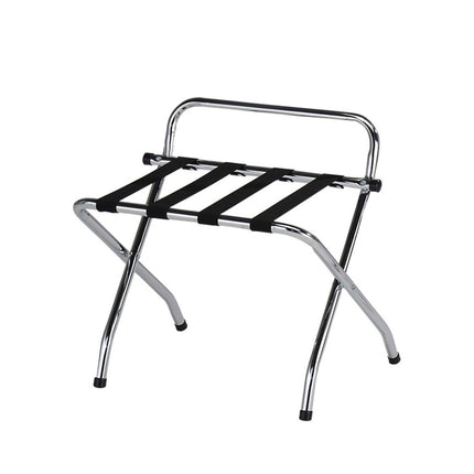Stainless Steel Foldable Luggage Rack Guest Room Storage Shelf Sturdy Durable