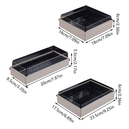 20 PCS Disposable Sushi Bento Lunch Boxes Takeaway Containers Food Grade Storage